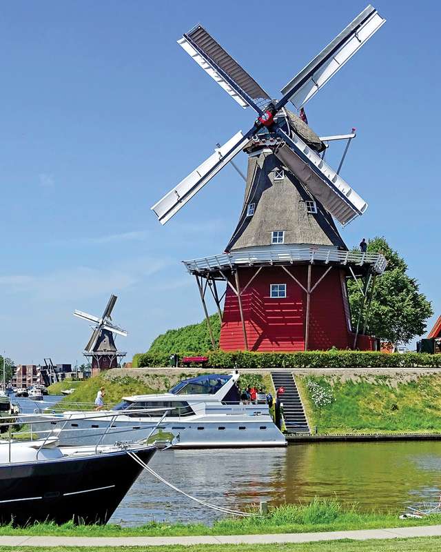 Restored Windmills in Friesland: Winter Activities and History